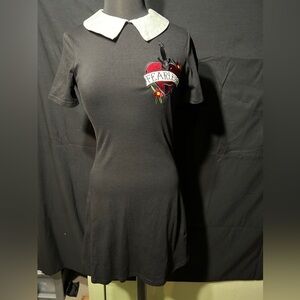 Fearless Black Collar Dress